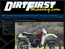 Tablet Screenshot of dirtfirstracing.com